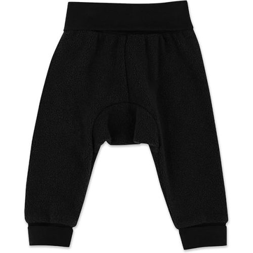 Zutano Unisex Baby Fleece Pants for Boys and Girls, Baby Sweatpants and Joggers, Black, 3 Months