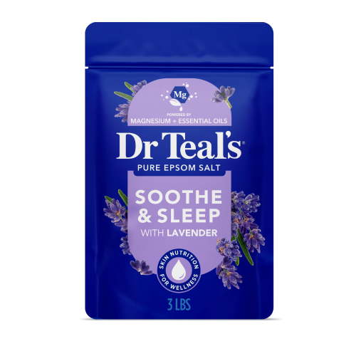 Dr Teal's, Epsom Salt Magnesium Soak, 3 lbs, Soothe & Sleep Lavender