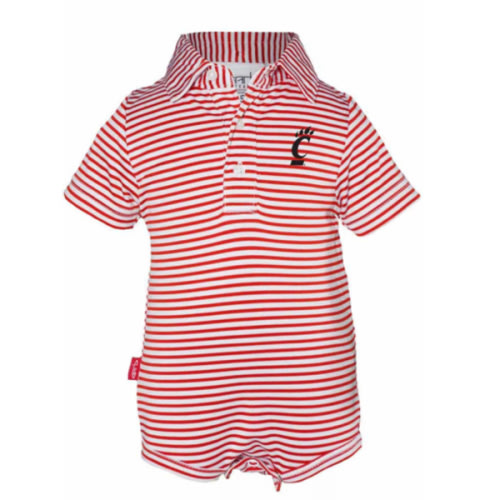 Baby Red Cincinnati Bearcats Carson One Piece Polo - 91970693