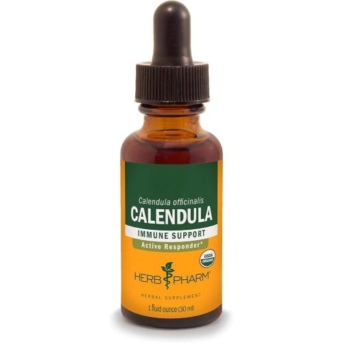 Herb Pharm Certified Organic Calendula Liquid Extract for Minor Pain Support - 1 Ounce