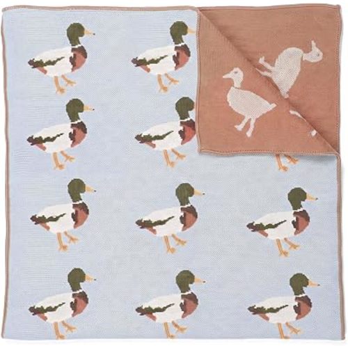Adorable Mallard Duck Baby Blanket for Bed, 48 x 32 Inch
