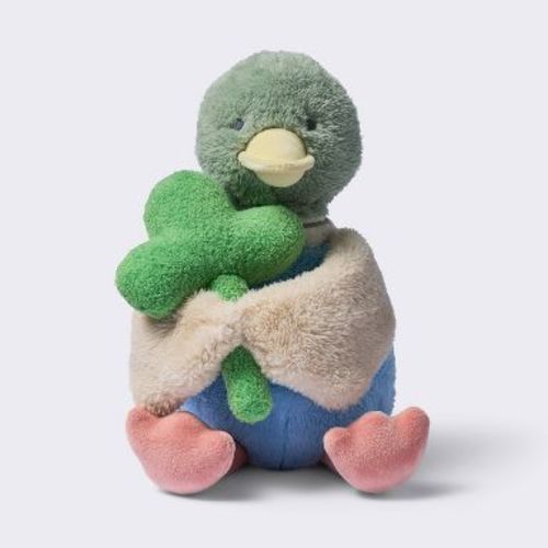Duck Plush Stuffed Animal Toy with Detachable Rattle - Cloud Island™