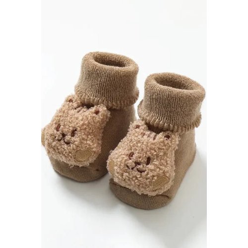 Boucle Teddy Slipper Socks For Little Feet