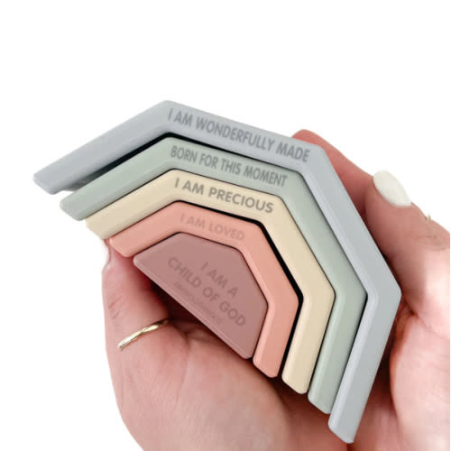 Noah's Rainbow Silicone Stacking Toy – OUR HOUSE ABOVE