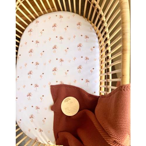 Bassinet Sheet Desert Palms