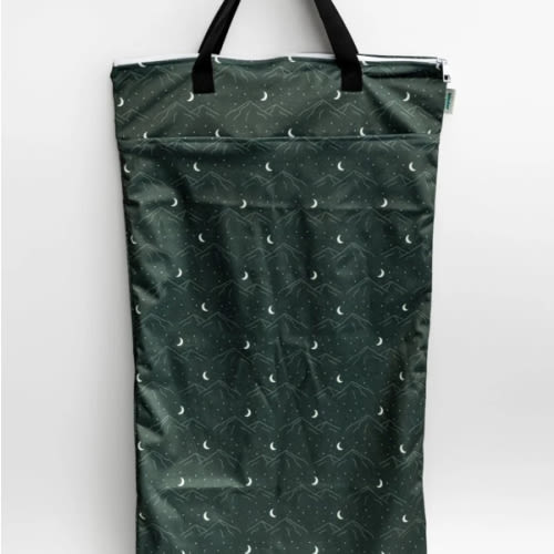Large Zipper Hanging Wet Bag - Mountain Moons - Kinder