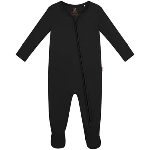 Bamboo Viscose Baby Boy Footie Pajamas, Infant Clothes, 2 Way Zipper Newborn Sleepers