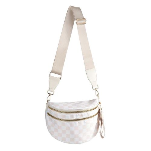 GoFree - The Roomiest Crossbody – Emmafy (Checkered Beige)