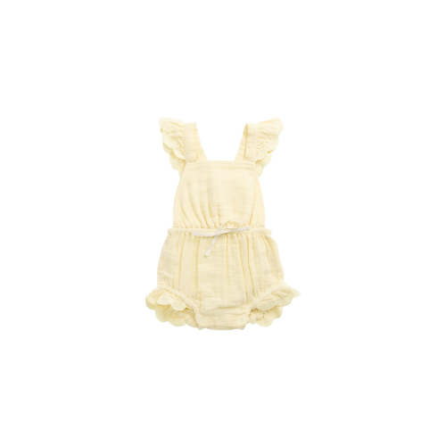 Organic Cotton Muslin Luciana Playsuit - Sunshine – Jamie Kay USA