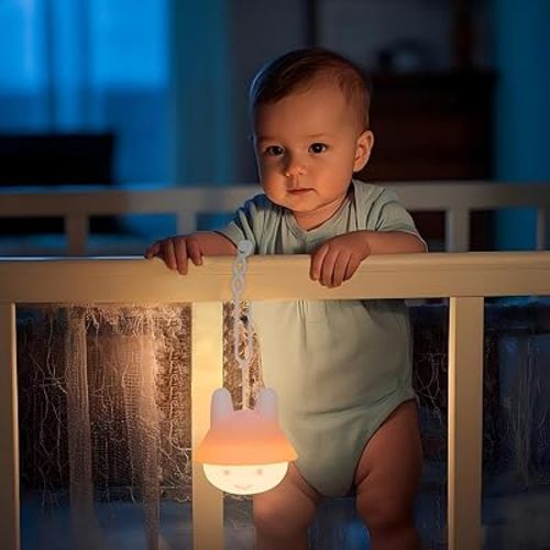 ShaArkMango LED Night Light for Kids Toddler Bed Room Decor Aesthetic, Soft BPA Free Silicone, Cute Animal Night Lamp Color Changing NightLight Dimming & Timer &Rechargeable Baby Shower Gifts