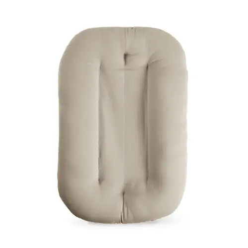 Baby Lounger for Newborn, Bionic Design Baby Lounger, Soft Organic Cotton Breathable Lounger for Infants 0-18 Months (Cream Grey)