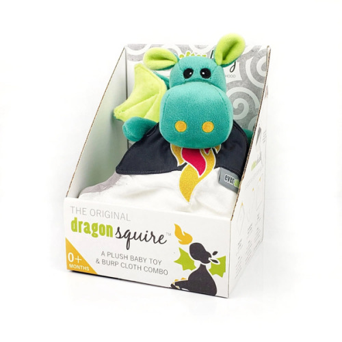 Dragon Squire Travel Toy + Multipurpose Cloth (Teal) – Ever After Baby