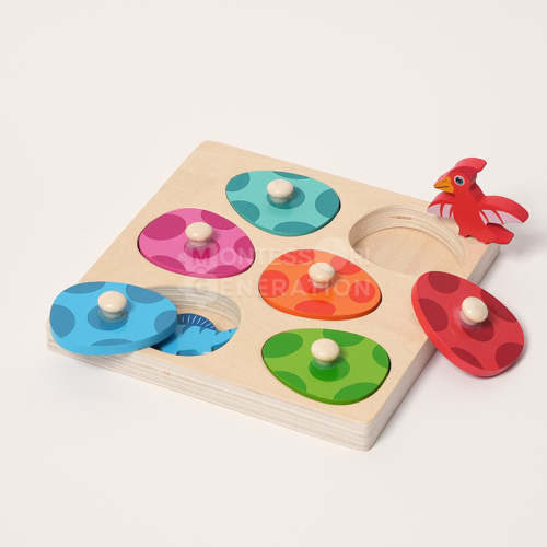 Montessori Dino Hatch and Match - Dino Brain Teaser for Toddlers!