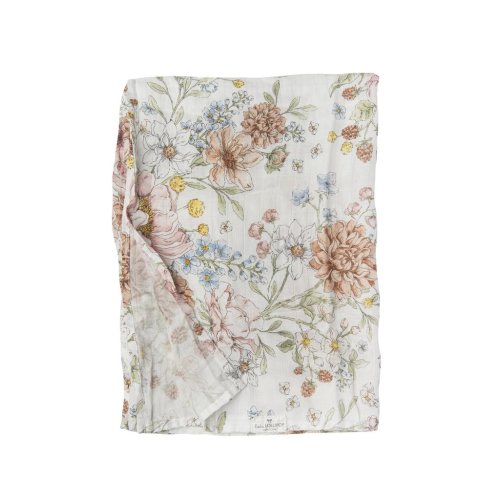 Muslin Swaddle - Secret Garden – Loulou Lollipop