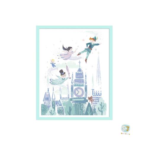 Exclusive Peter Pan print, Peter Pan nursery, Neverland art, Peter Pan decor, London nursery, Neverland print, Peter Pan art, modern nursery