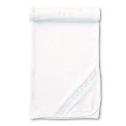 Hand Smocked CLB Charmed White Blanket