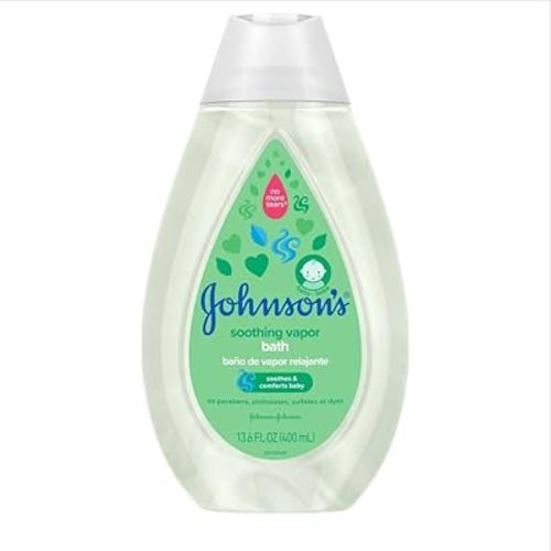 Johnson's Baby Soothing Vapor Bath with Calming Aromas to Relax Babies, Gentle No More Tears Formula, Soothes & Comforts Baby, Hypoallergenic, No Added Parabens, Sulfates & Dyes, 13.6 fl. oz