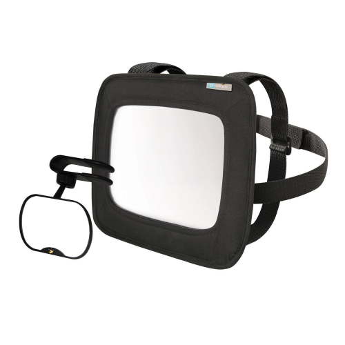 On The Goldbug 2 Pack Black Mirror Set for Rear and Forward Facing Car Seats