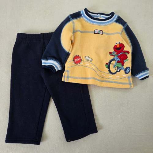 Y2K '06 Elmo Shirt + Pants Bundle 3-6 months