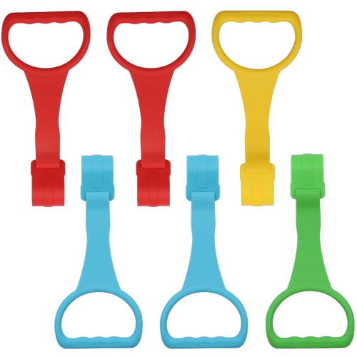 GIRACOA 6 Pieces Baby Playpen Handle Handles, Baby Playpen Rings, Cot Rings to Help Babies Learn to Stand, Hanging Over Baby Camping Bed, Large