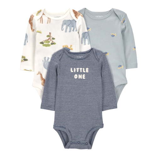 Carter's Child of Mine Baby Bodysuits, 3-Pack, Sizes Preemie-24 Months