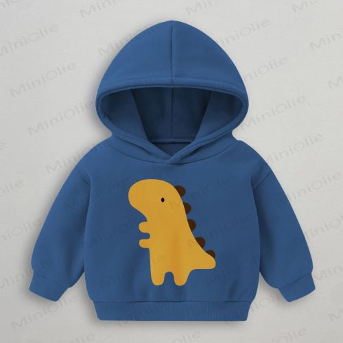 Baby Toddle Cute Dinosaur Blue Hoodie Sweatshirt