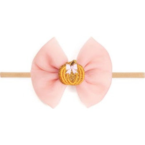 Pumpkin Tulle Bow Baby Headband