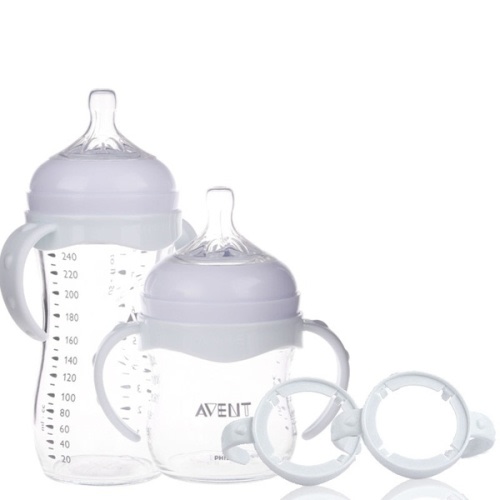 Wish | high quality 1pcs Bottle Grip Handle for Avent Natural Wide Mouth PP Glass Feeding Baby Bottle Accessories
