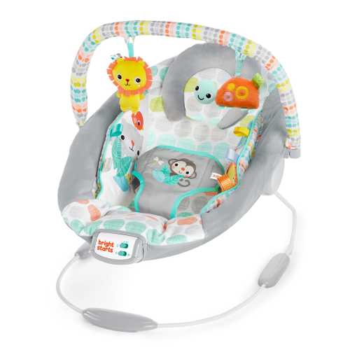 Bright Starts Whimsical Wild Vibrating Baby Bouncer Seat and Rocker