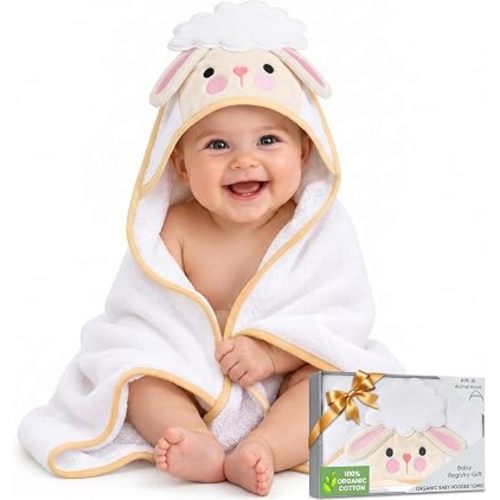100% Organic Cotton Baby Toddler Towels Newborn Ultra-Soft 33x33in