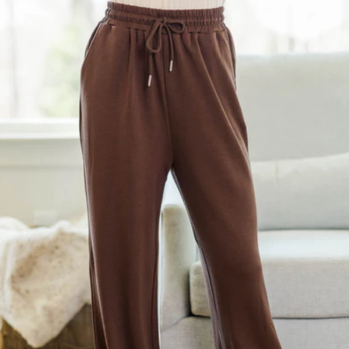 NURSING COLLECTION: Carry On Brown Knit Pants