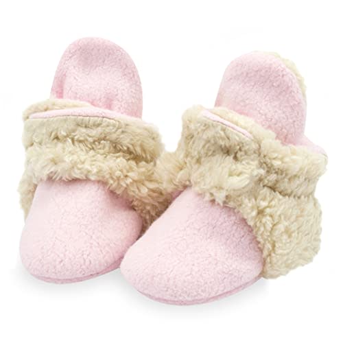 Zutano Unisex Fleece Baby Booties, Two Snap Closure, Newborn to 24 Months