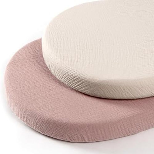 lulumoon Muslin Bassinet Sheets for Baby: Soft & Breathable for Newborn