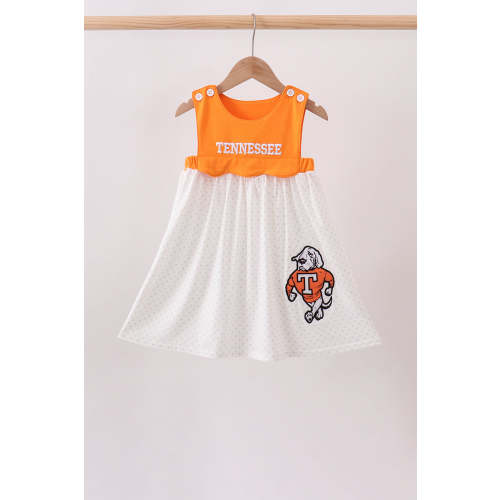 Orange Tennessee Applique Dress - AG