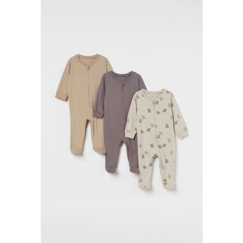 3-pack Jumpsuits with Zipper