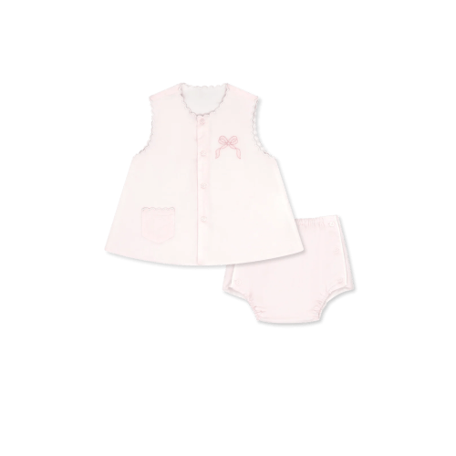 Maria diaper set-pink bow