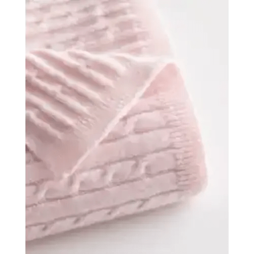 Cashmere Cable Knit Baby Blanket