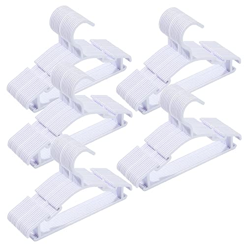 100 Pack White Baby Clothes Hangers,Kids Plastic Hangers for Closet,Toddler,Infant,Child,Newborn's Coat Hangers Ideal for Laundry and Nursery's Everyday Standard Use