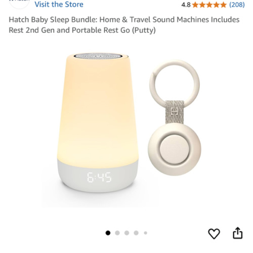 Hatch Baby Sleep Bundle: Home & Travel Sound Machines Includes Rest 2nd Gen and Portable Rest Go (Putty)