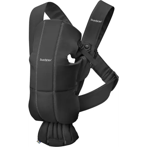 BabyBjörn Baby Carrier Mini, Cotton, Black