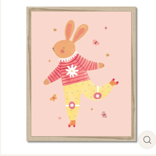 Rollin' Rabbit / Framed Print