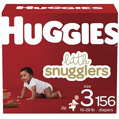 Baby Diapers Size 3, 156 Ct, Huggies Little Snugglers