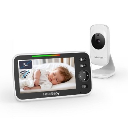 HelloBaby 5" Video Baby Monitor  - White
