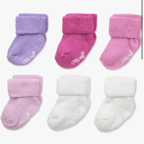 Little Me baby-girls 6 Pack Variety Socks