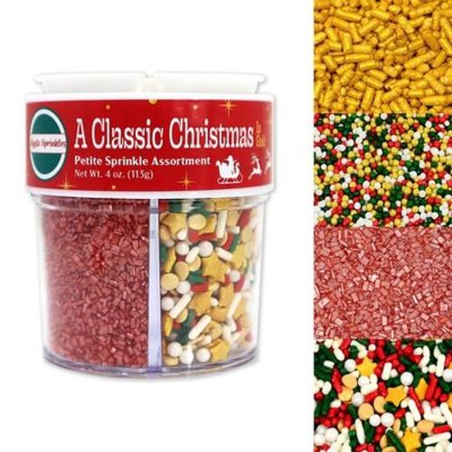 Mystic Sprinkles A Classic Christmas in Gold Petite Sprinkle Assortment 4oz