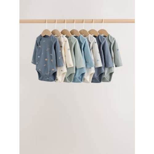 Buy Blue Character Short Sleeve Baby Bodysuits 7 Pack from Next USA