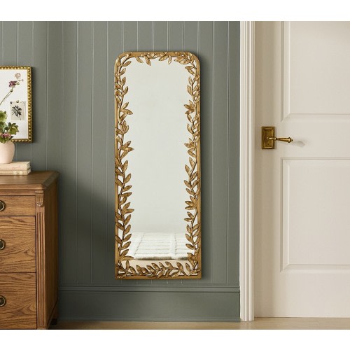 Chris Loves Julia Sculpted Leaves Full-Length Mirror (48" x 18")