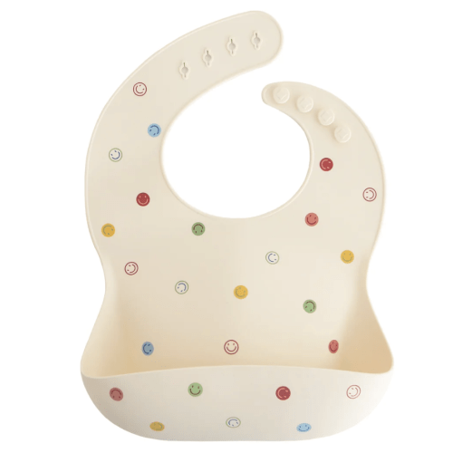 Silicone Baby Bib - Smiley Face