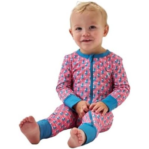 Burlebo Baby Zip Up – Soft Performance Fabric with Fold-Over Cuffs