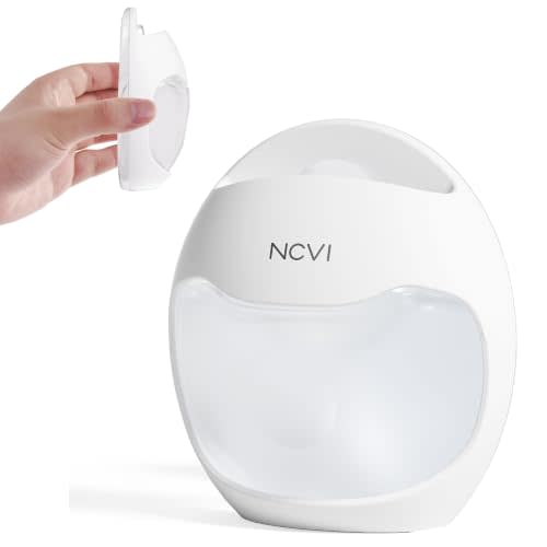 NCVI Silicone Breast Milk Collector, Wearable 2.3oz Invisible Nursing Cups | Slim Detachable Manual Breastmilk Saver, BPA Free Breast Shells, Fit Regular Bra, Day Work & Night Leak Collection, 1 Count